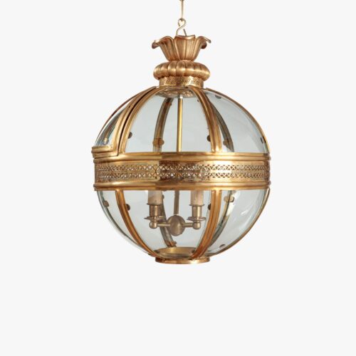 brass globe lantern