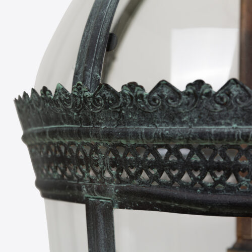 medium Byron hanging lantern - in verdigris bronze finish suitable for hallway entrance hall