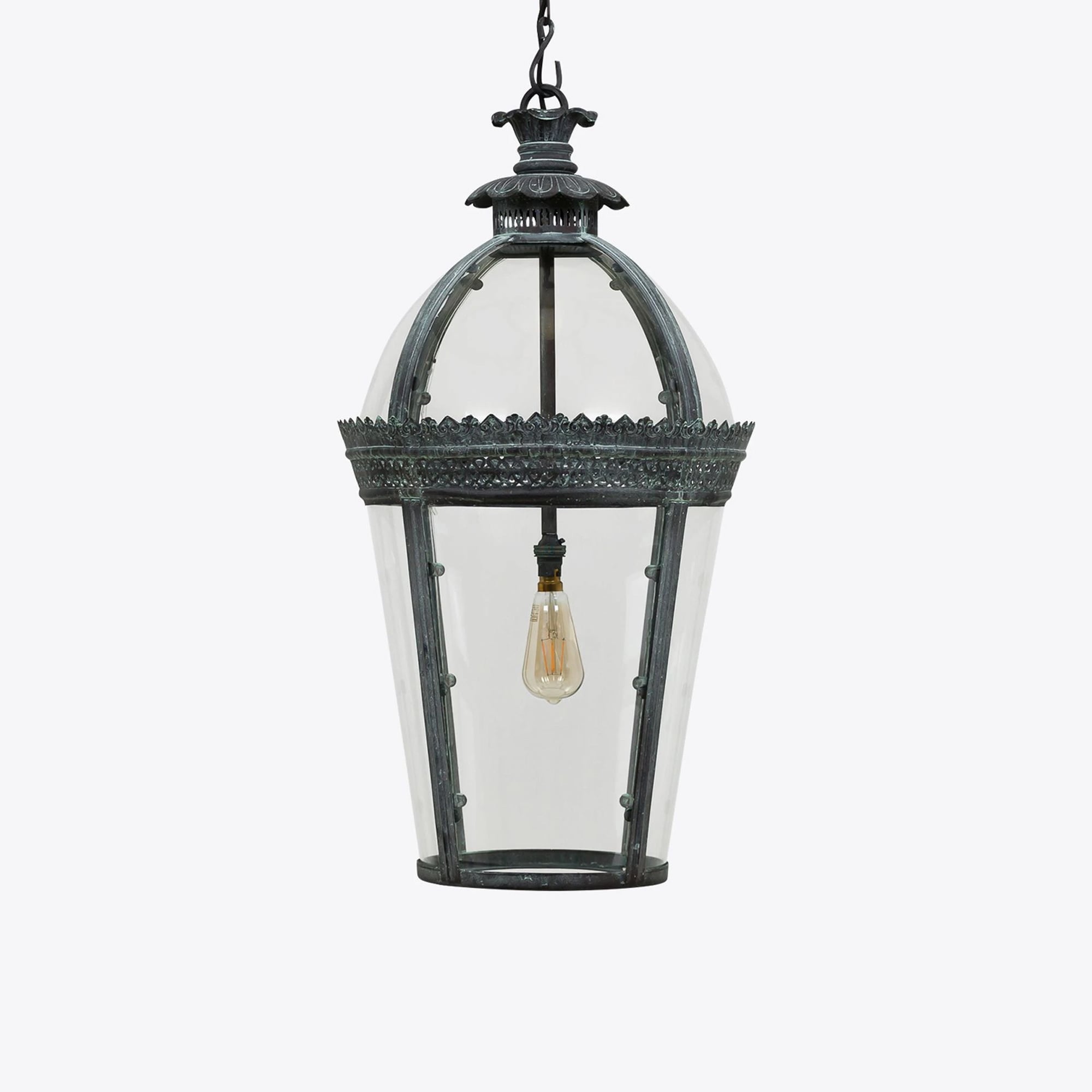 Medium Bronze Verdigris Byron Lantern