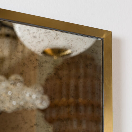 brass aged mirror