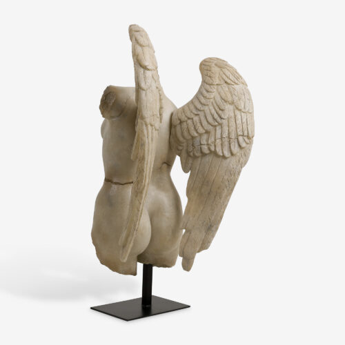 angel torso naked female statue
