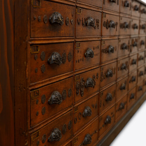 antique bank of drawers large shop fittings