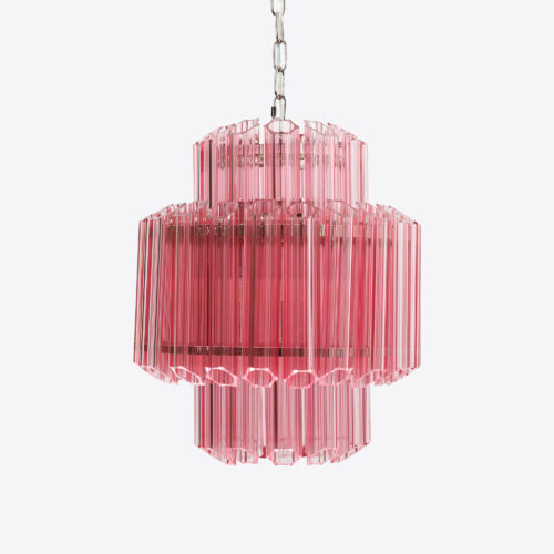 pink small chandelier