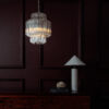 clear glass Piccolo Palermo - a small modern chandelier