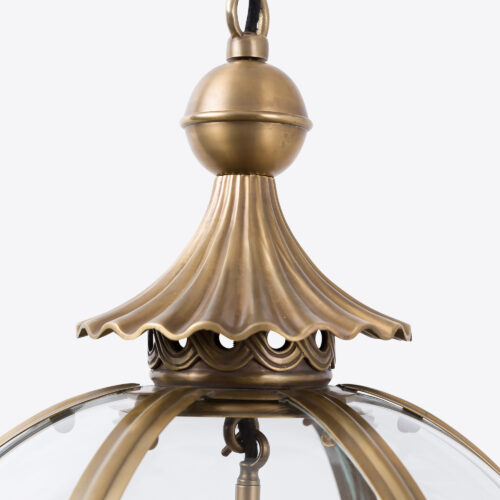Blake globe lantern in brass