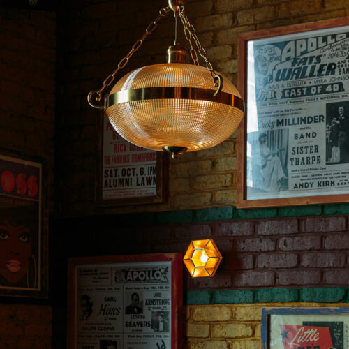 The Blues Kitchen bar and restuarant- bespoke lighting by Pure White Lines