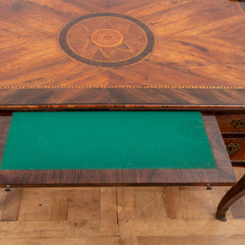 19th century antique Maltese desk with marquetry