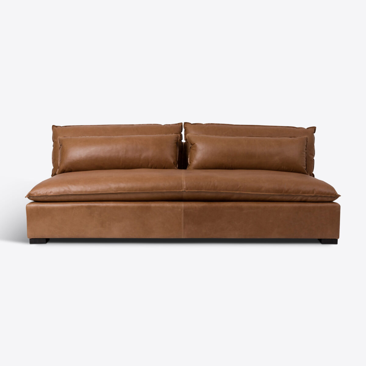 Saddle Tan Leather Amalfi Sofa