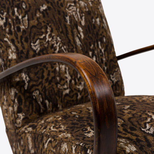 Pierre Frey Zagros fabric on a vintage Halabala chair