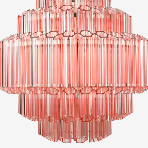 Pink Palermo chandelier in Country and Townhouse January February 2022
