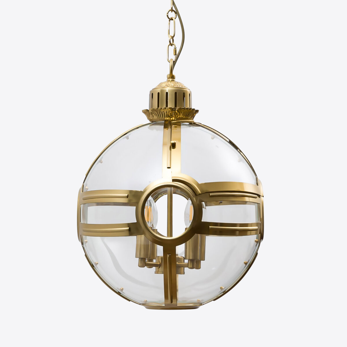 Small Brass Clyde Globe Lantern