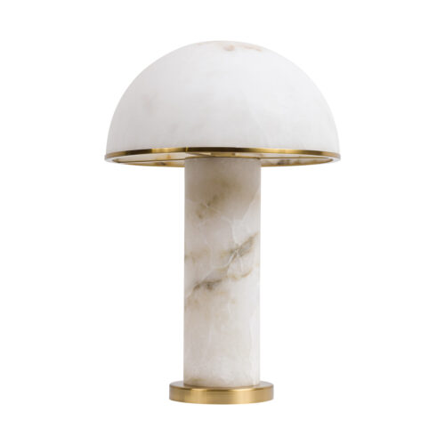 alabaster mushroom table lamp