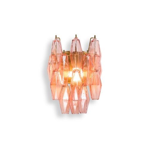 vintage style wall light with coloured glass