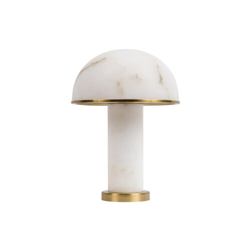 alabaster mushroom table lamp