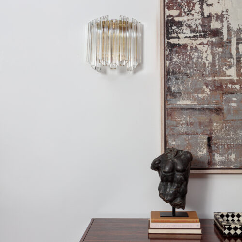 clear Palermo wall light - vintage inspired wall light