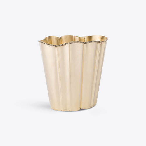 brass wine cooler - Ribbon Champagne ice bucket