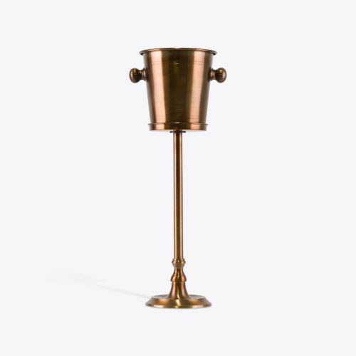 brass floor standing wine cooler ice bucket