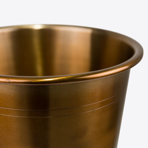 brass floor standing wine cooler ice bucket