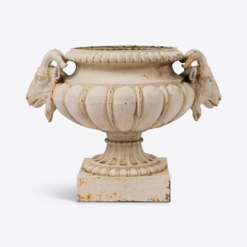 19th century antique-garden urn goat