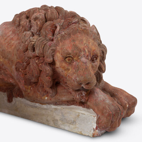 late-19th-century-antique-pair-large-sculpture-lions-plaster-8