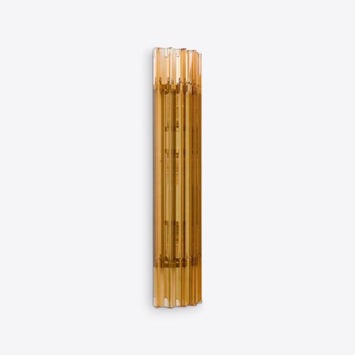 amber yellow Amaro wall light in a 70s Murano style