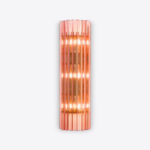 pink Amaro wall light in a 70s Murano style
