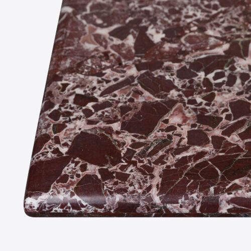 Arizona rosa marble dining table - luxury solid red marble