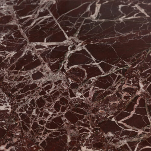 Arizona rosa marble dining table - luxury solid red marble