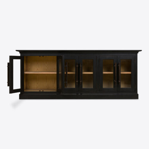Brodie_6-door_glass_display_cabinet_sideboard_ebonised_black_oak_pantry_cupboard_kitchen_living_room_2