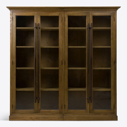 Brodie_double_tall_glass_display_cabinet_oak_pantry_cupboard_kitchen_living_room_1
