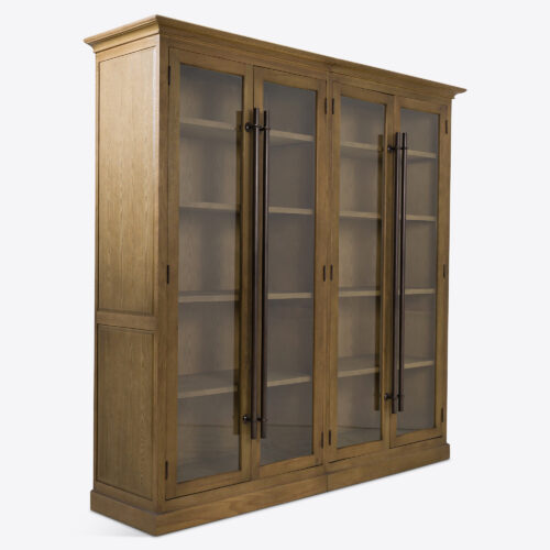 Brodie_double_tall_glass_display_cabinet_oak_pantry_cupboard_kitchen_living_room_6