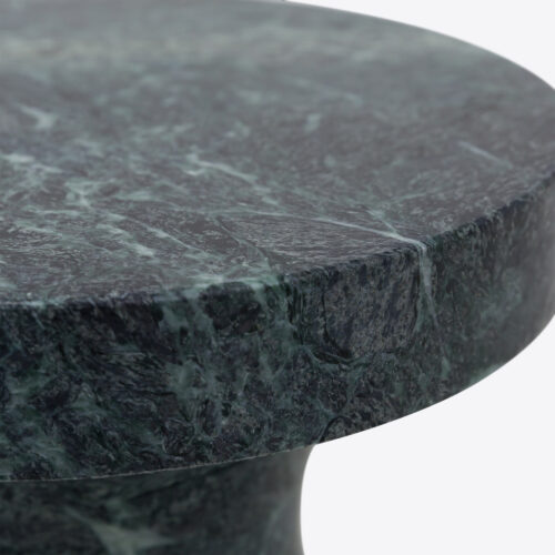 fluted green solid marble side table