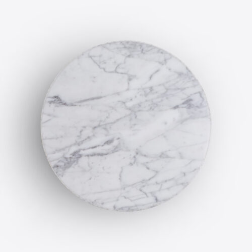 Carrara marble side end table