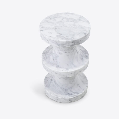 white marble River side table