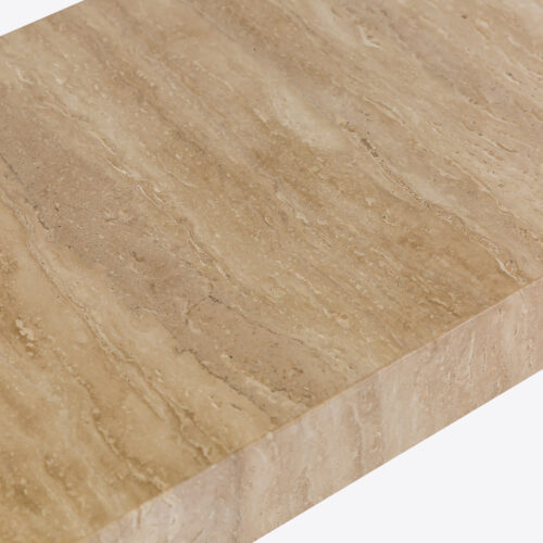 Riviera travertine console table - mid-century inspired entrance hall or living room furniture