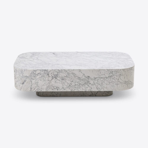 oval carrara marble coffee table floating