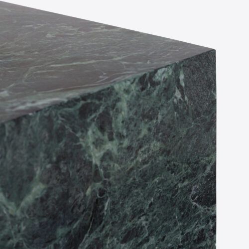 Phoenix 120cm small round dining table in green marble