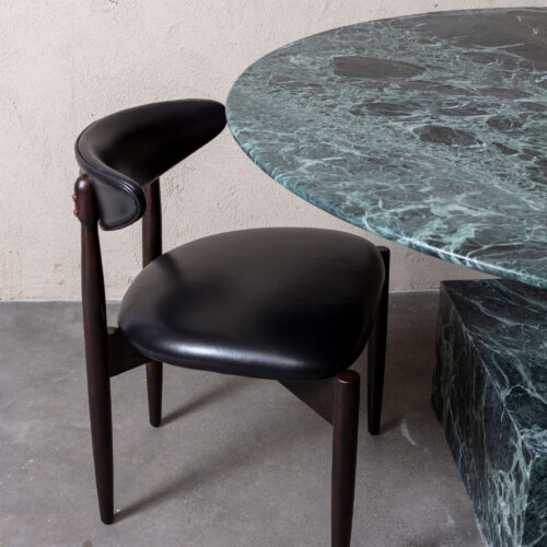 large round green marble dining table 150cm ideal for open plan kitchen dining