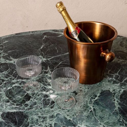 large round green marble dining table 150cm ideal for open plan kitchen dining