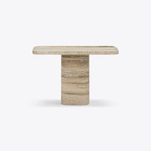 Argent travertine console table