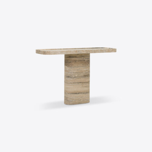 Argent travertine console table