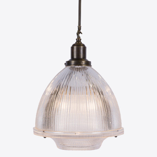 large waffle prismatic glass pendant in a mid century style ideal for dining rooms kitchen islands and entrance halls