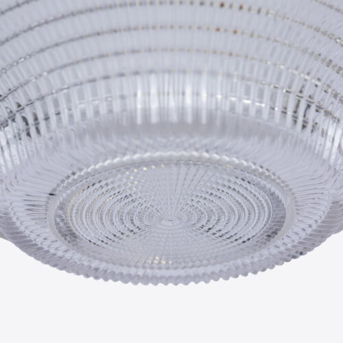 large waffle prismatic glass pendant in a mid century style ideal for dining rooms kitchen islands and entrance halls