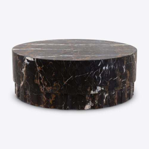 Oro coffee table in black gold marble