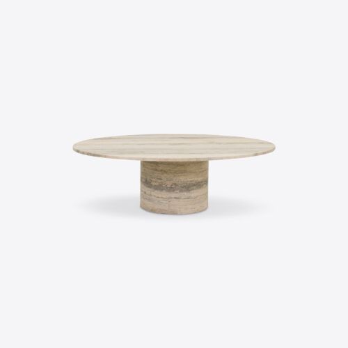 Argent solid travertine coffee table