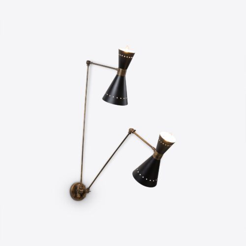 Conte double head directional wall light