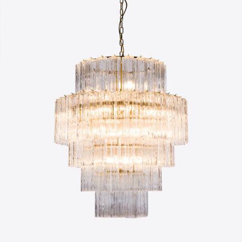 FRECCHIA_Treviso_clear_glass_tiered_chandelier_mid-century-vintage_style_1