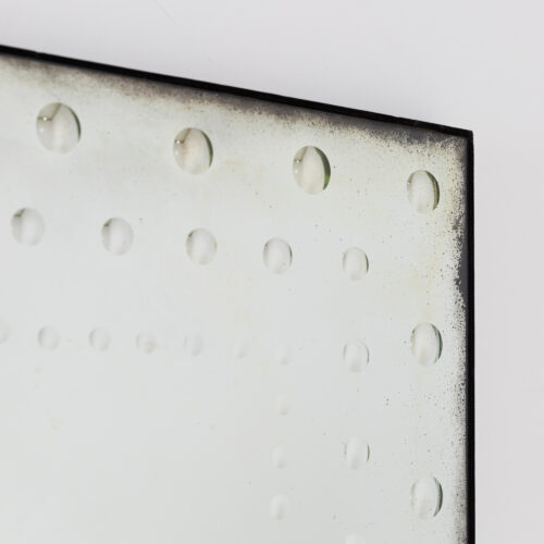 Fontaine rectangular bistro mirror with rivets