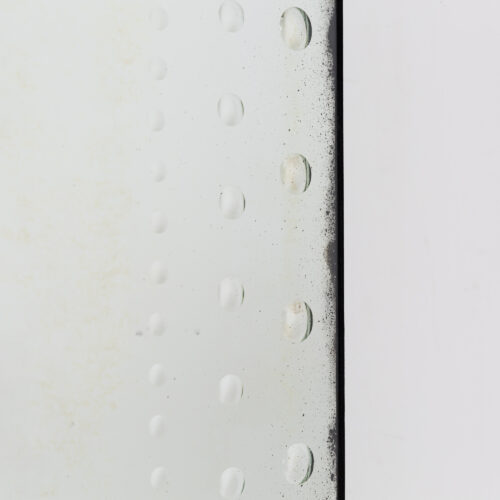 Fontaine rectangular bistro mirror with rivets