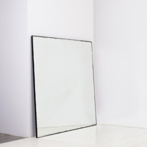Albi 150 large square mirror with aged glass